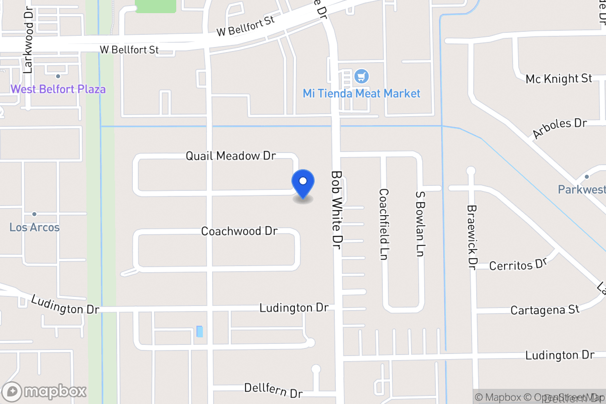 Map of 6327 Teal Run Dr, Houston