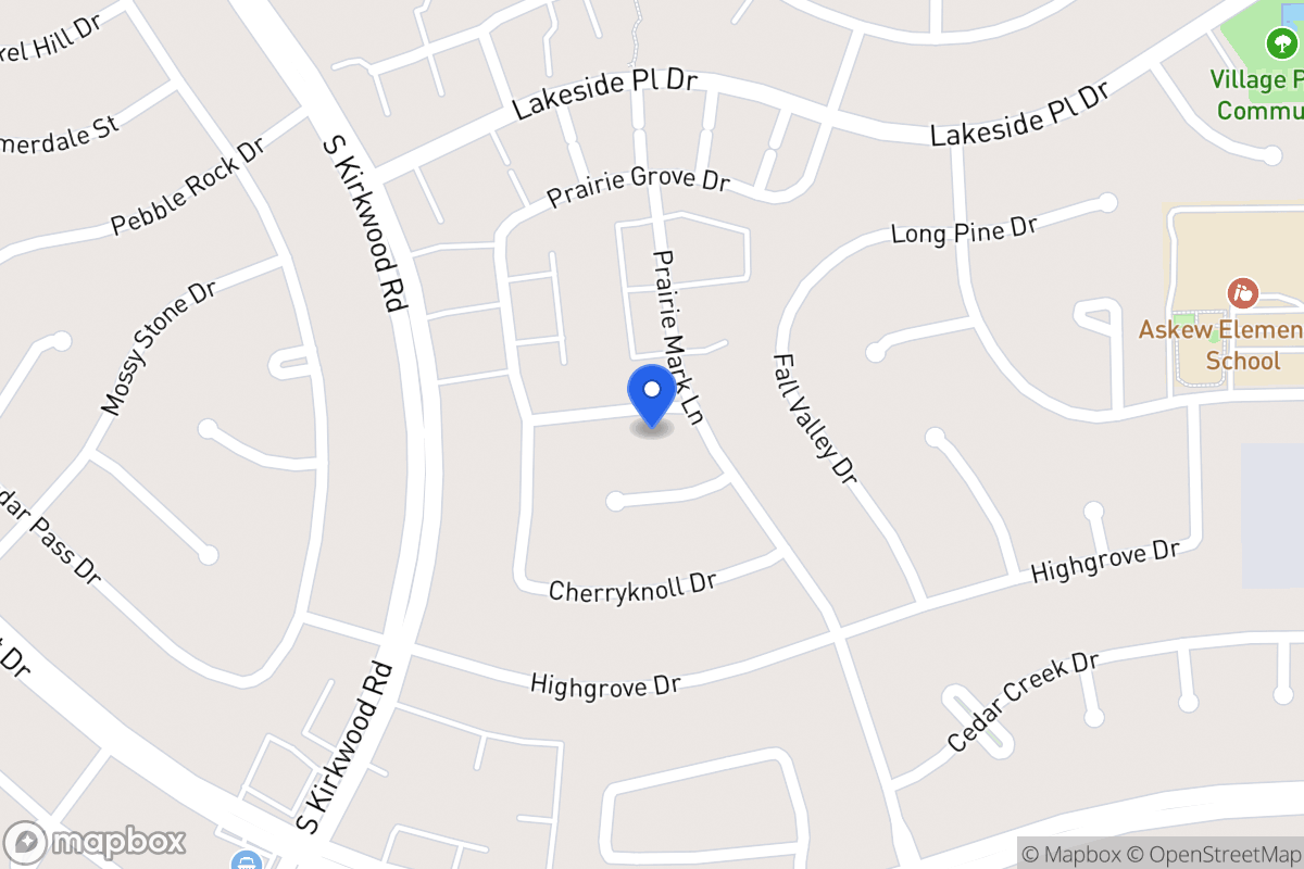 Map of 11607 Brookspring Dr, Houston