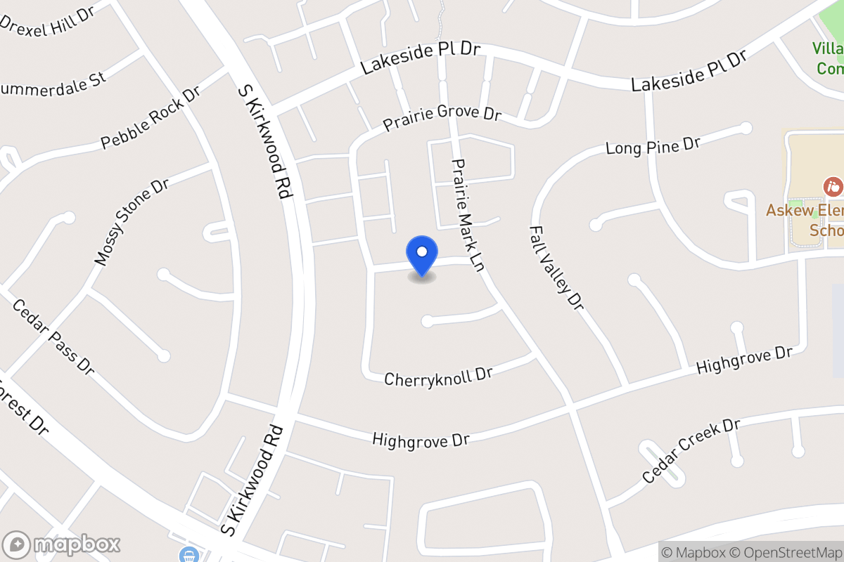 Map of 11615 Brookspring Dr, Houston