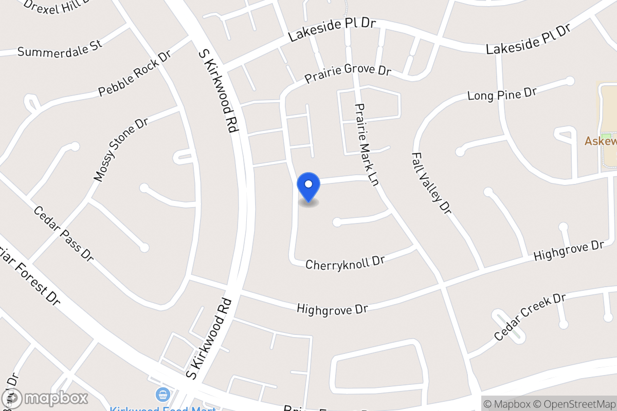 Map of 1711 Prairie Grove Dr, Houston