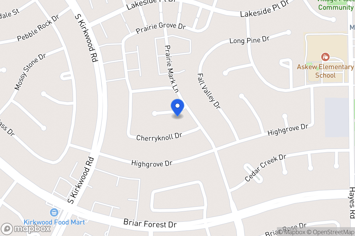 Map of 11607 Fieldbrook Dr, Houston
