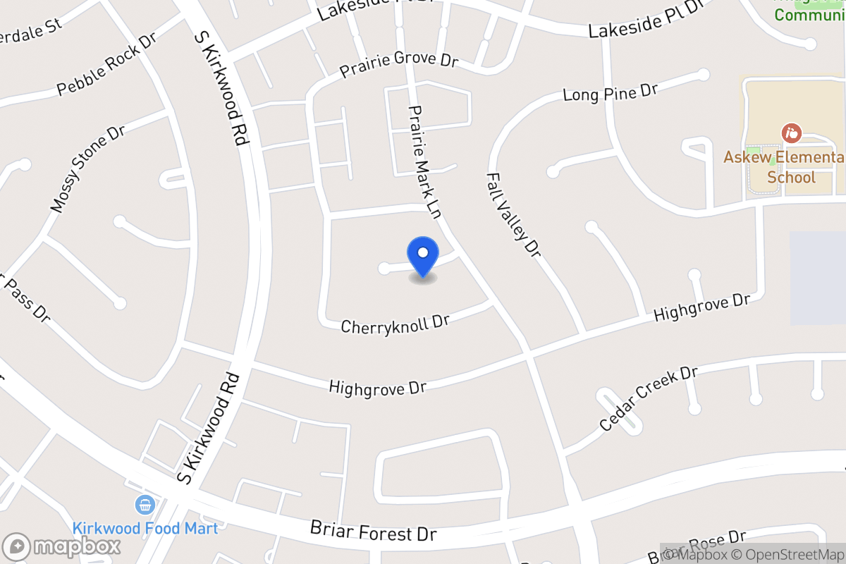 Map of 11611 Fieldbrook Dr, Houston