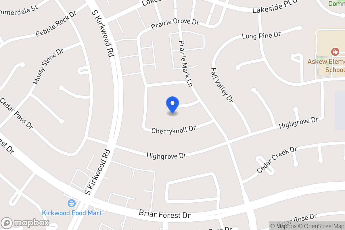 Map of 11619 Fieldbrook Dr, Houston