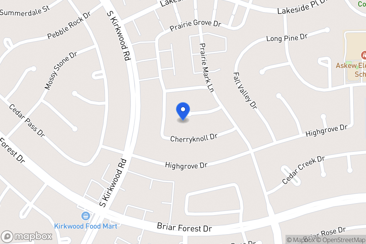 Map of 11623 Fieldbrook Dr, Houston