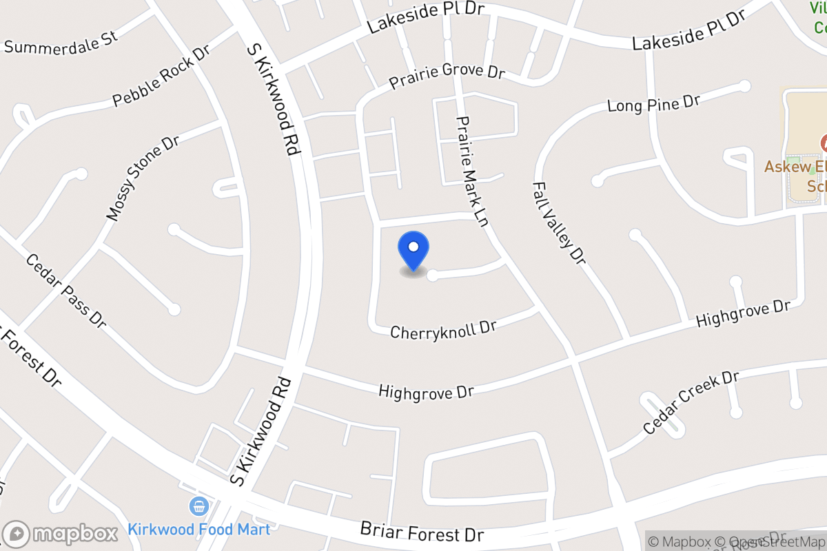 Map of 11626 Fieldbrook Dr, Houston