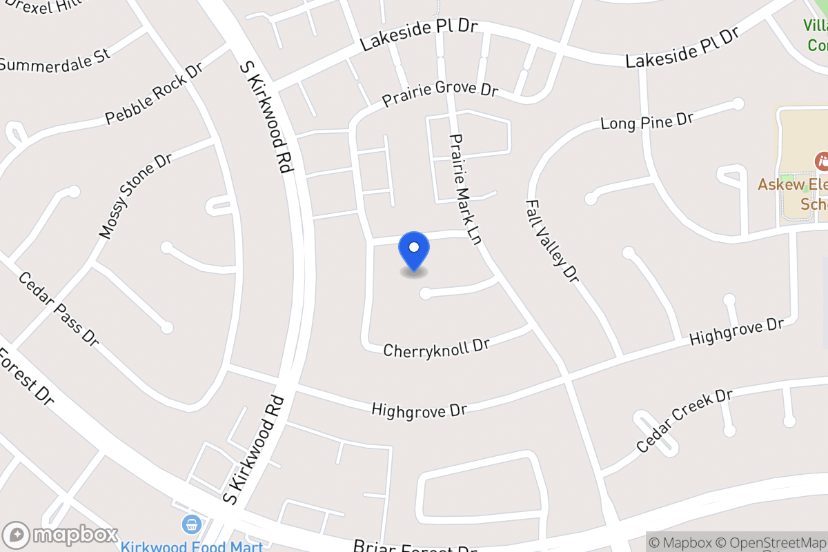 Map of 11622 Fieldbrook Dr, Houston