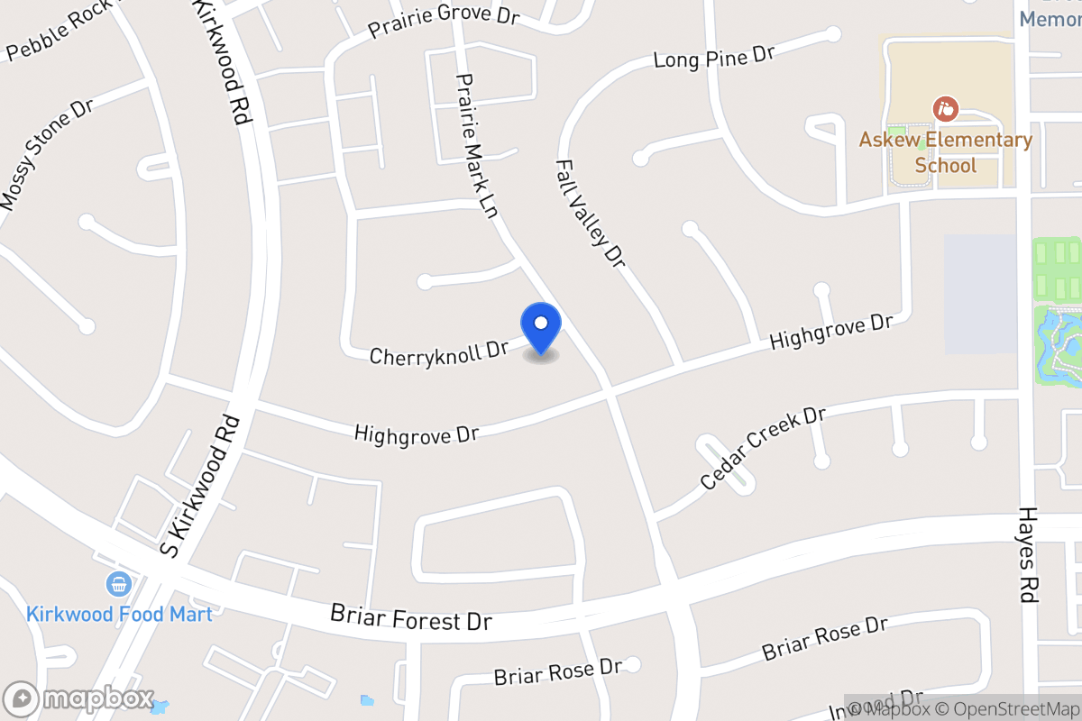 Map of 11607 Cherryknoll Dr, Houston