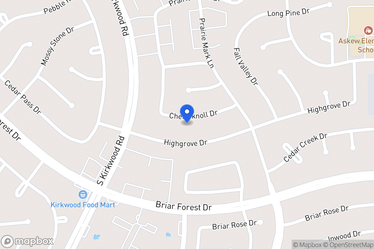 Map of 11703 Cherryknoll Dr, Houston