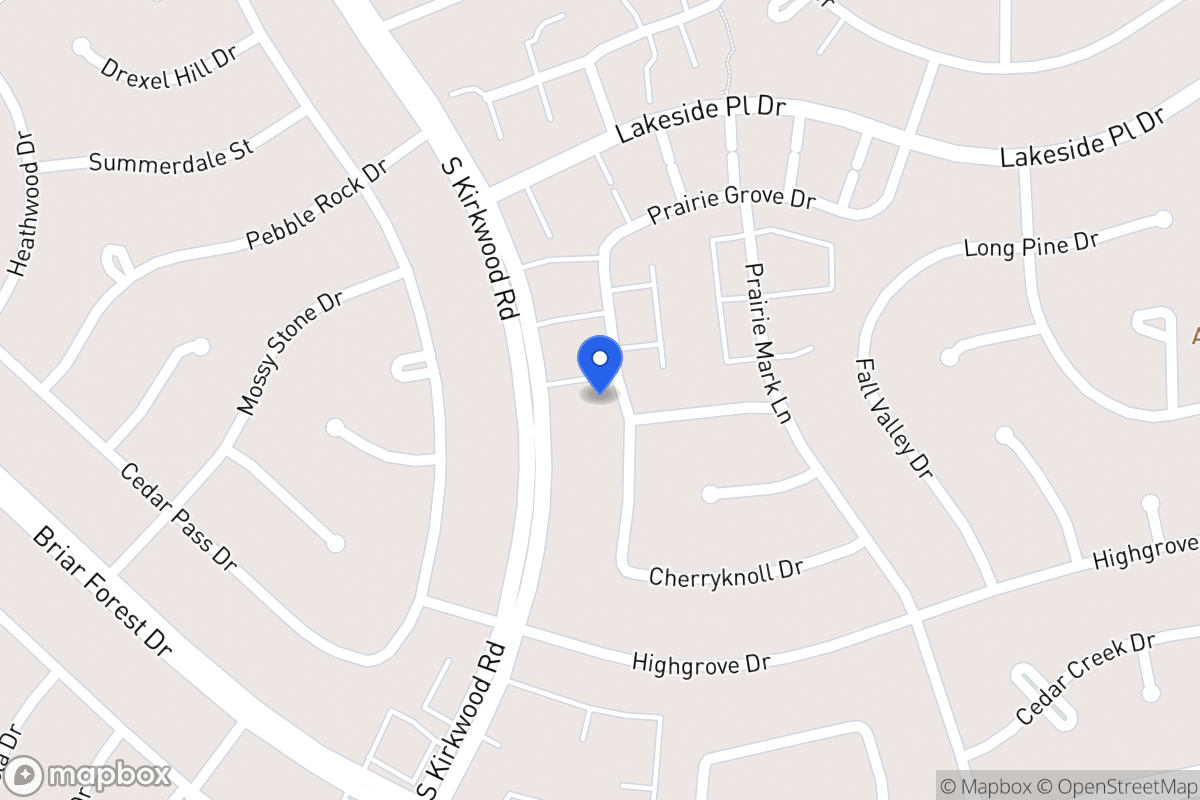 Map of 1702 Prairie Grove Dr, Houston