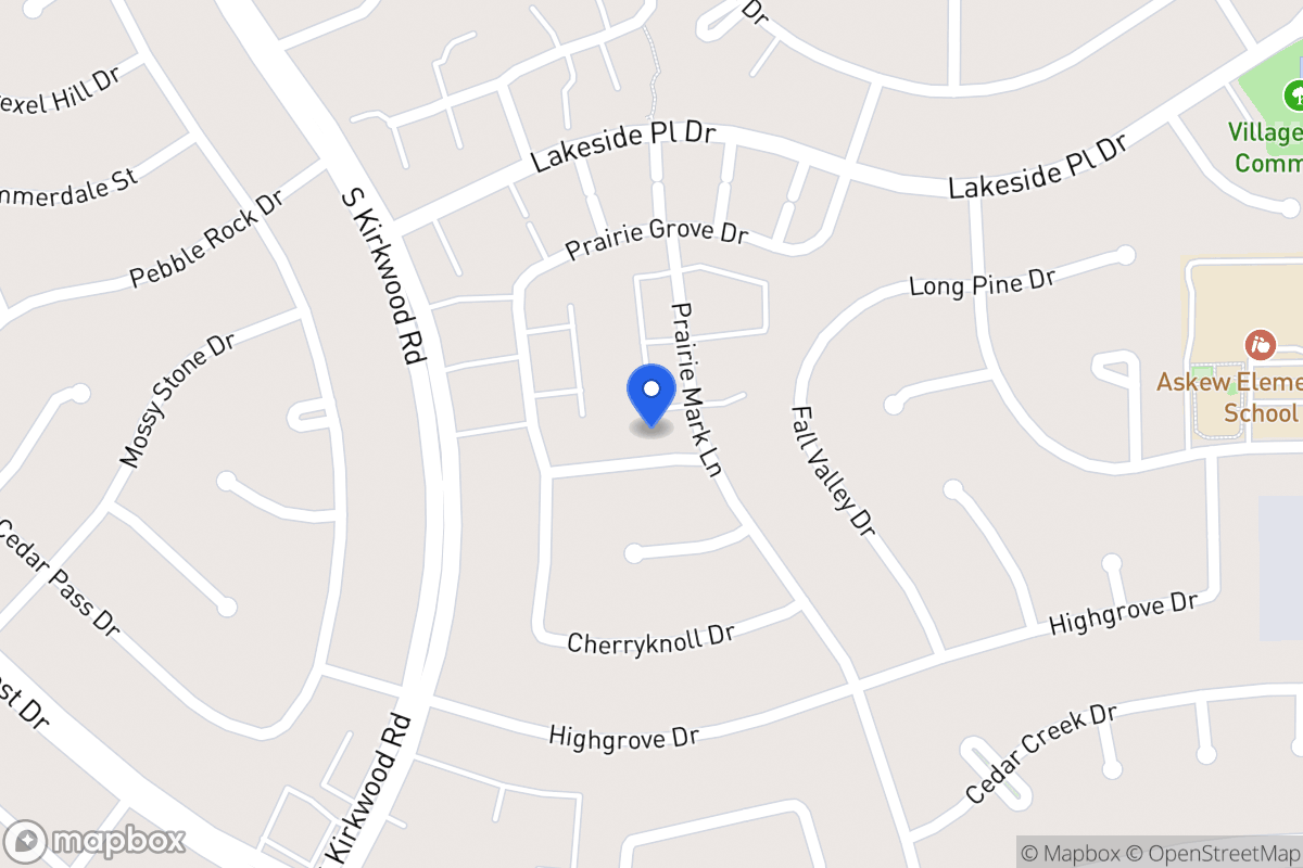 Map of 11610 Brookspring Dr, Houston