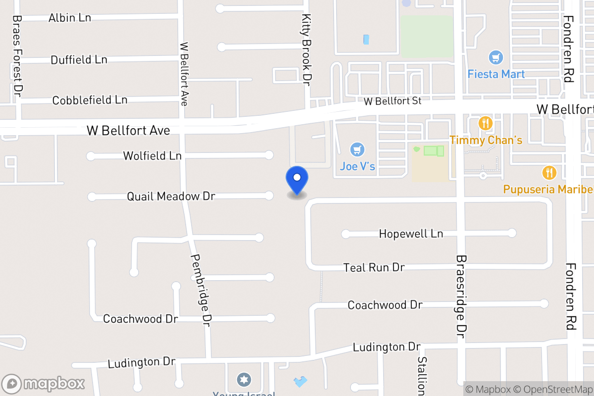 Map of 11402 Woodknoll Ln, Houston