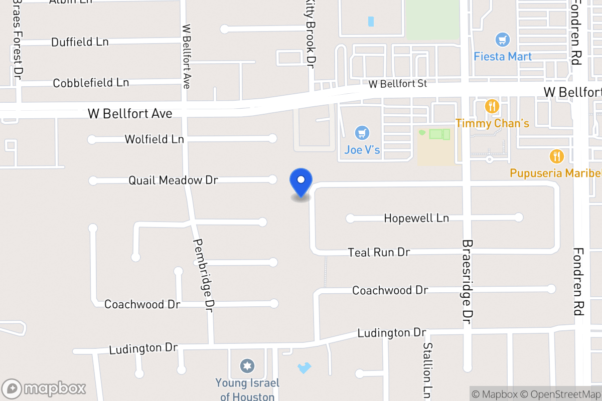 Map of 11410 Woodknoll Ln, Houston