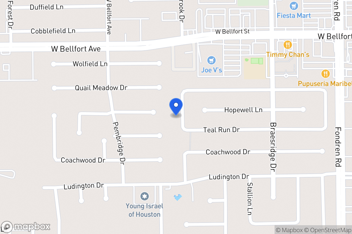 Map of 11426 Woodknoll Ln, Houston