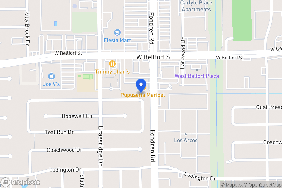 Map of 7506 Quail Meadow Dr, Houston