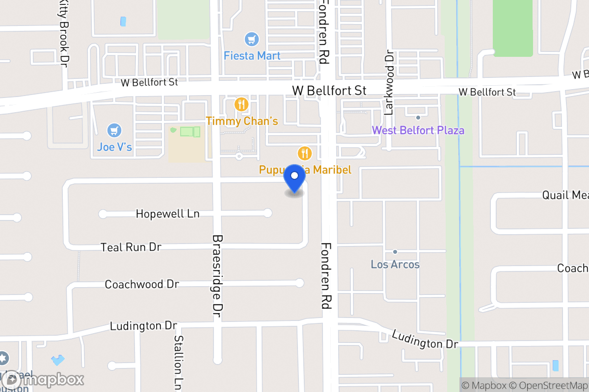 Map of 11410 Pepperdine Ln, Houston