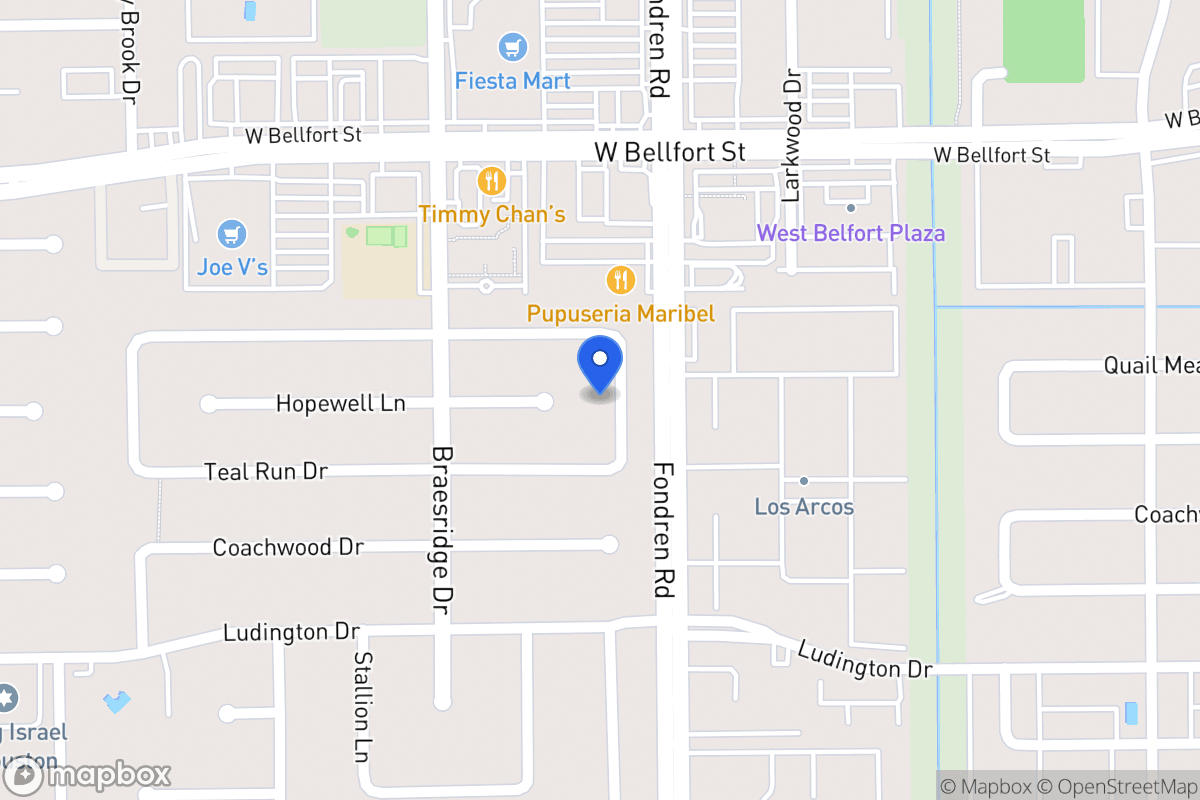 Map of 11418 Pepperdine Ln, Houston