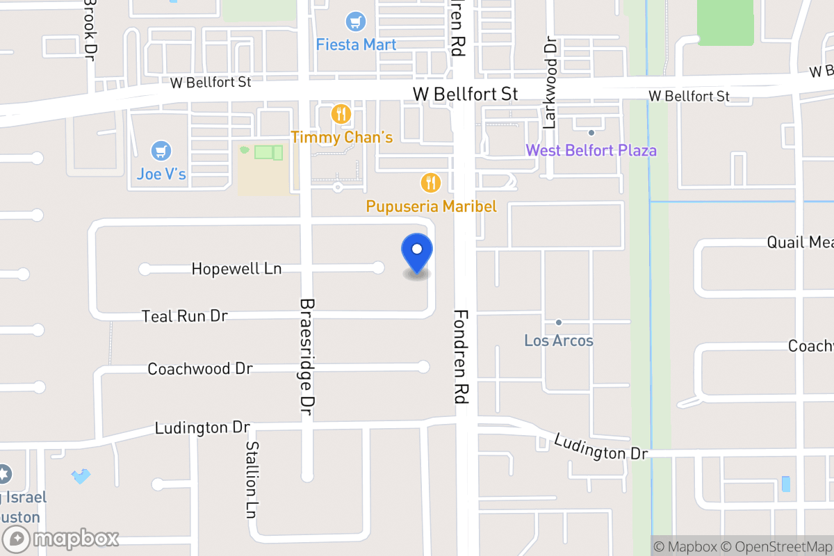Map of 11422 Pepperdine Ln, Houston
