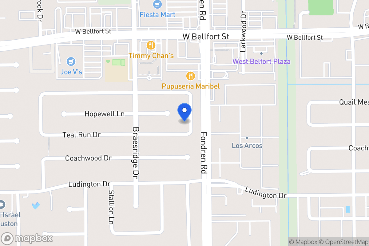 Map of 11426 Pepperdine Ln, Houston