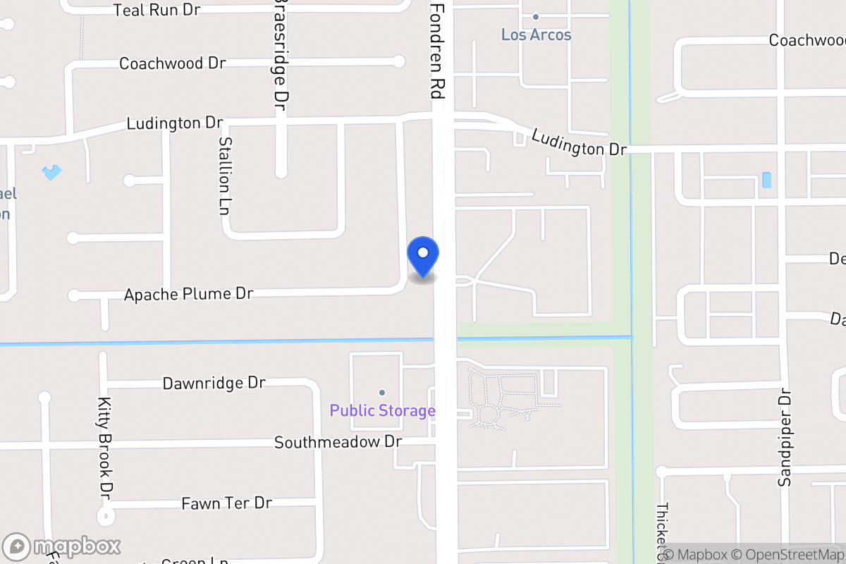 Map of 11915 Pepperdine Ln, Houston