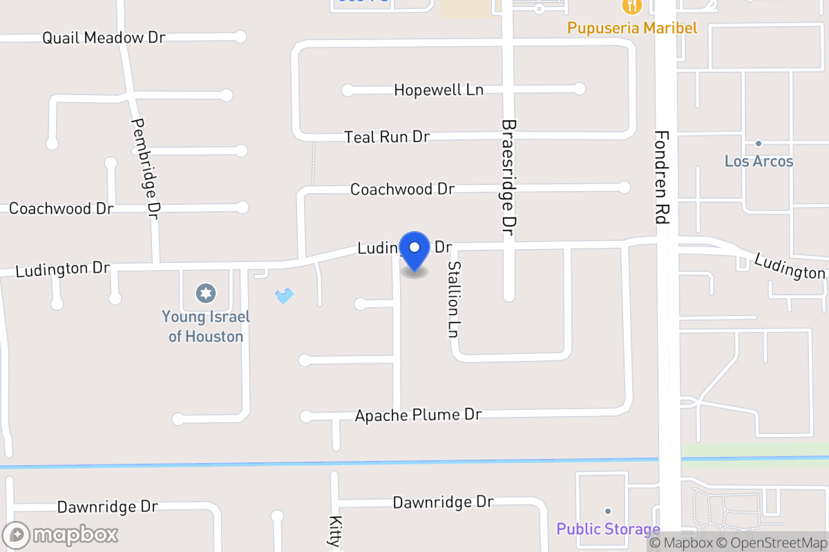 Map of 11807 Dandelion Ln, Houston