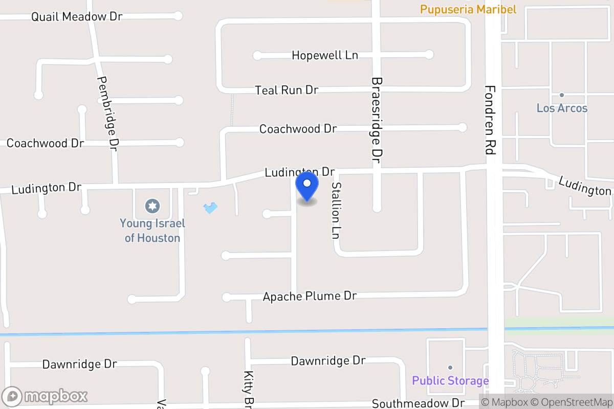Map of 11811 Dandelion Ln, Houston