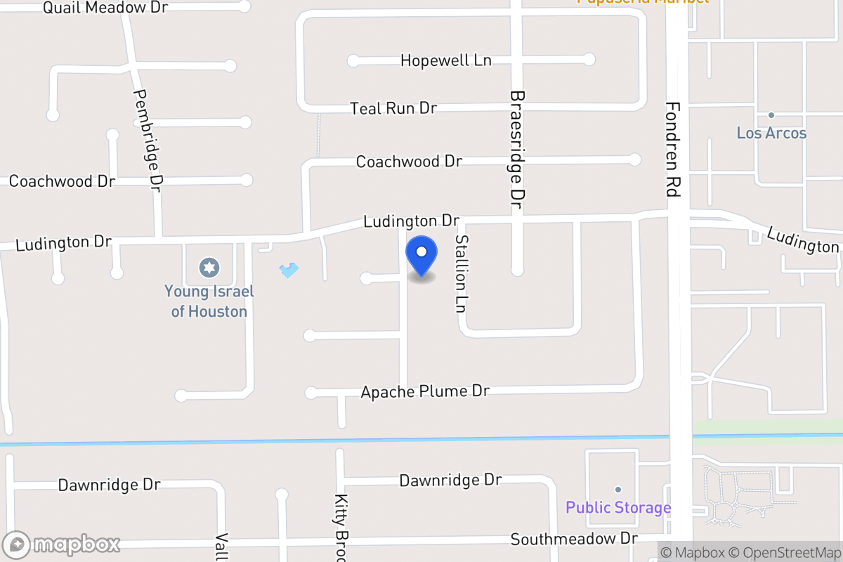 Map of 11815 Dandelion Ln, Houston