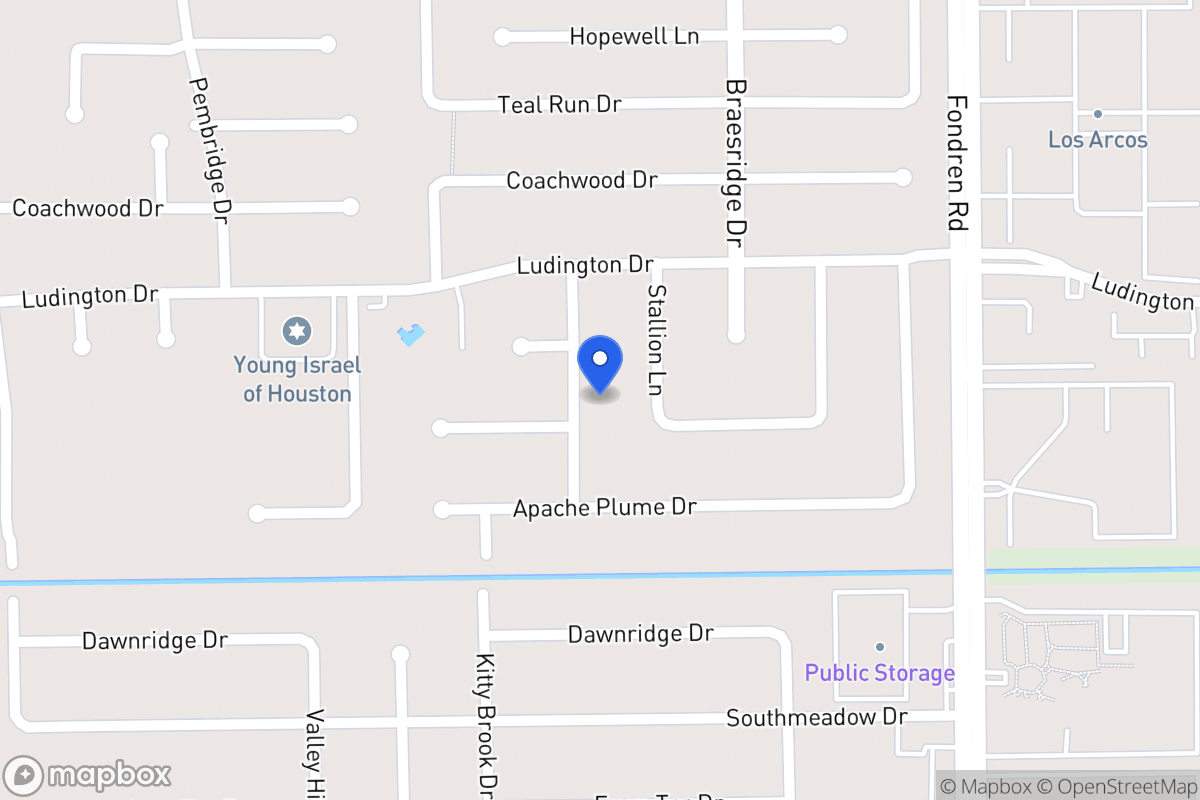 Map of 11823 Dandelion Ln, Houston