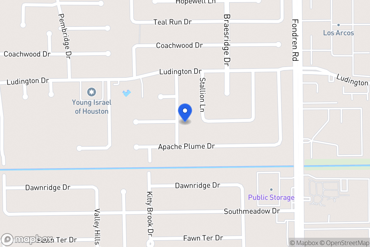 Map of 11827 Dandelion Ln, Houston