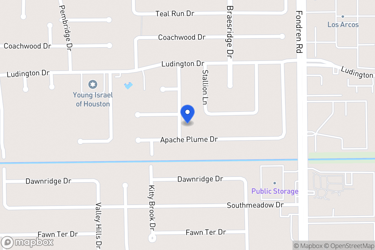 Map of 11907 Dandelion Ln, Houston