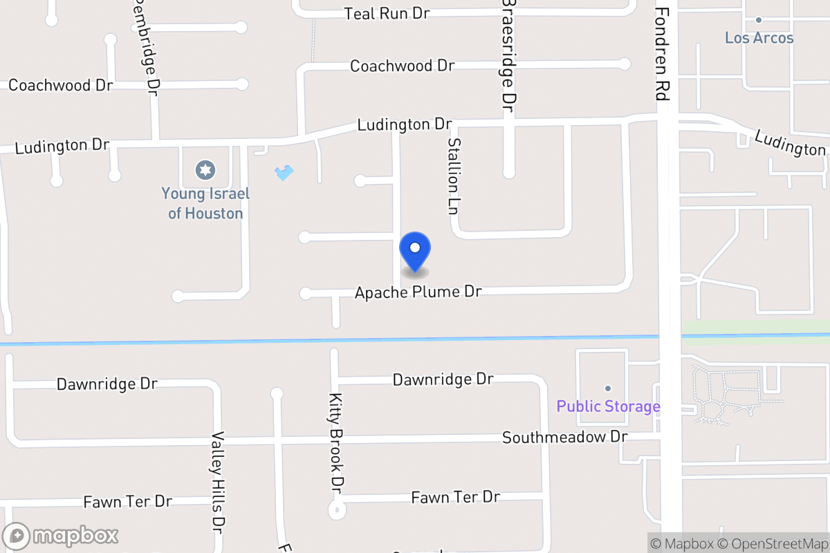 Map of 11911 Dandelion Ln, Houston