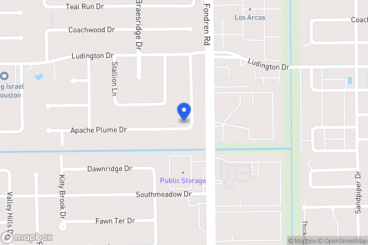 Map of 11914 Pepperdine Ln, Houston
