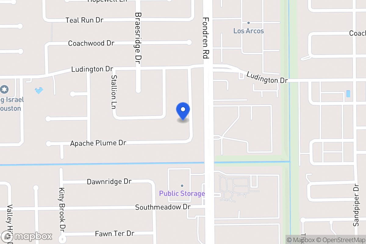 Map of 11904 Pepperdine Ln, Houston