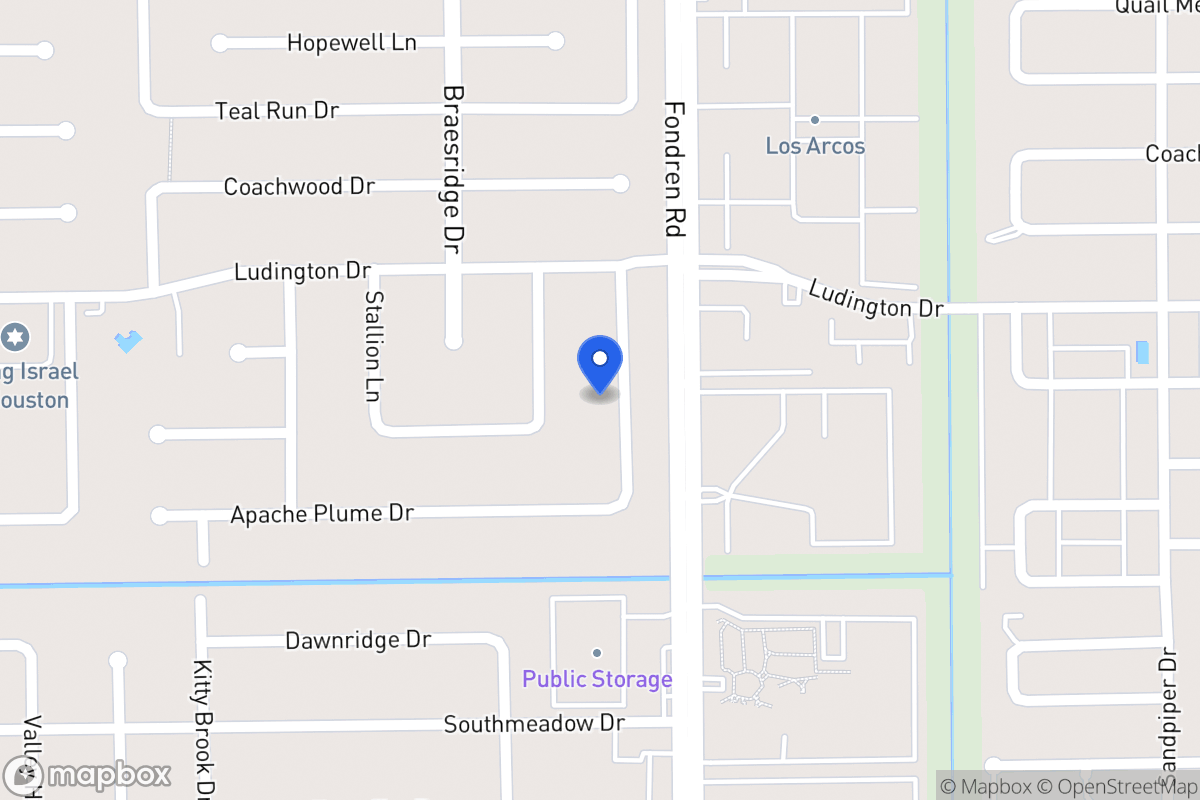 Map of 11822 Pepperdine Ln, Houston