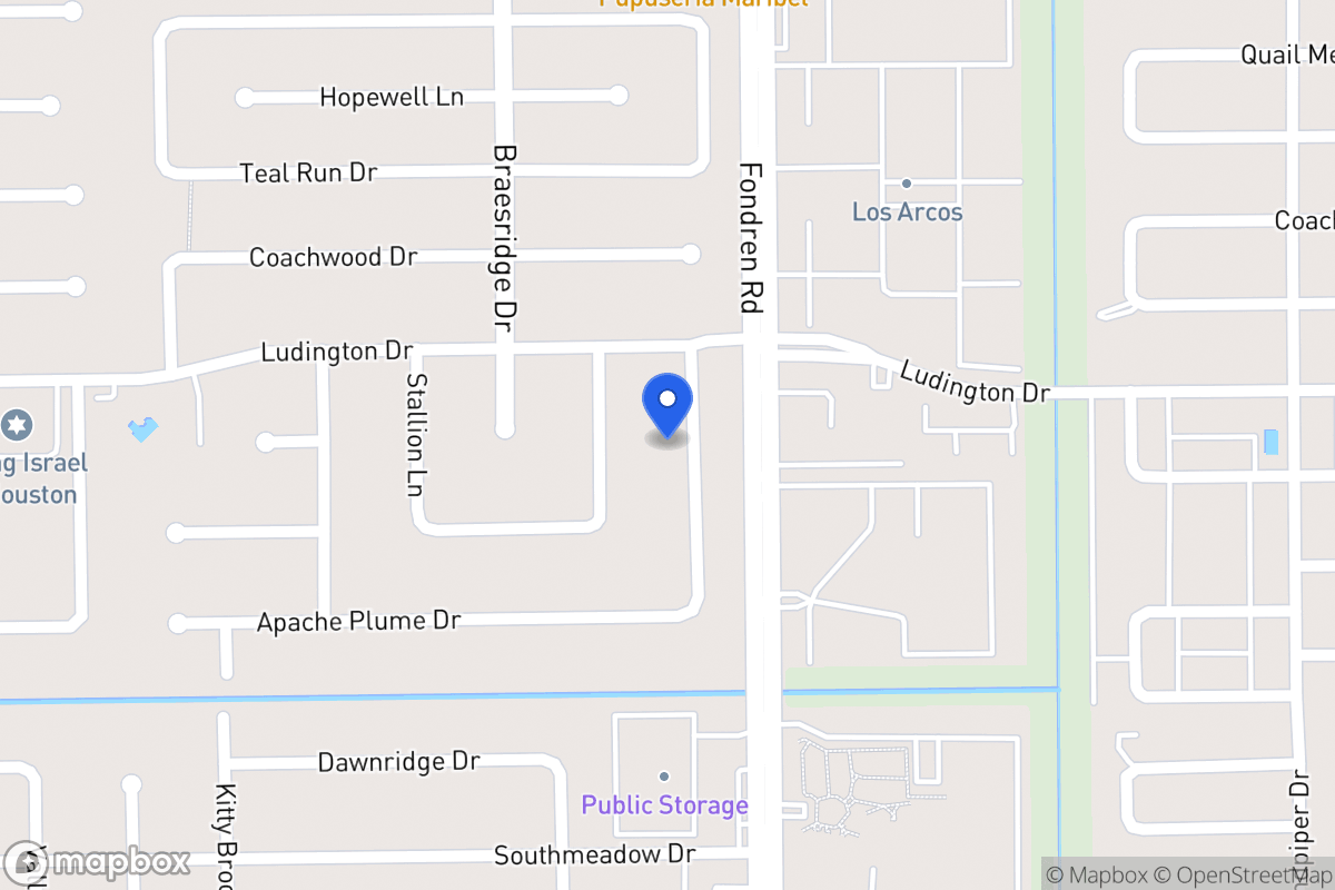 Map of 11814 Pepperdine Ln, Houston