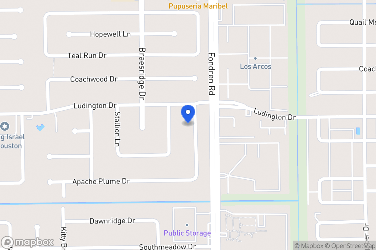 Map of 11810 Pepperdine Ln, Houston