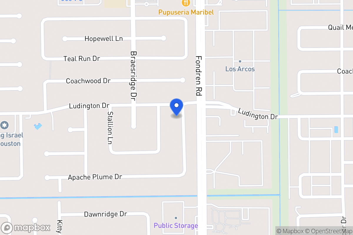 Map of 11806 Pepperdine Ln, Houston