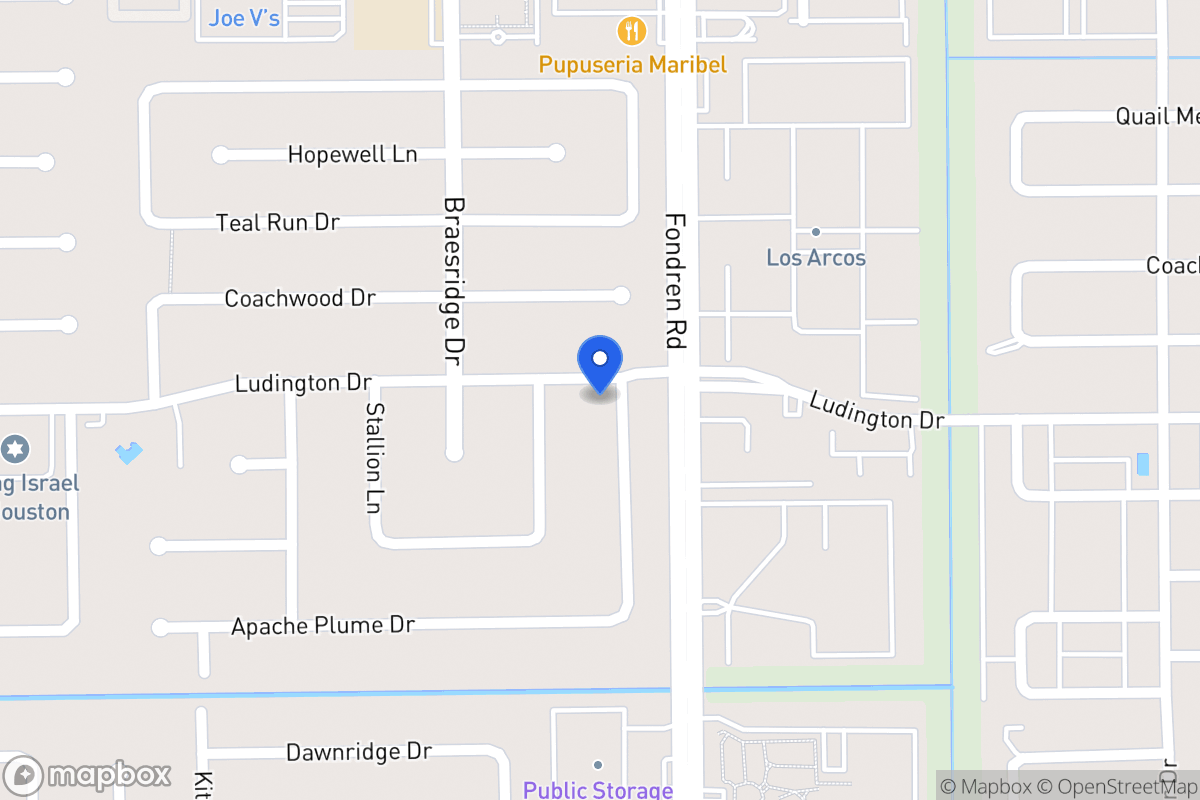 Map of 11802 Pepperdine Ln, Houston