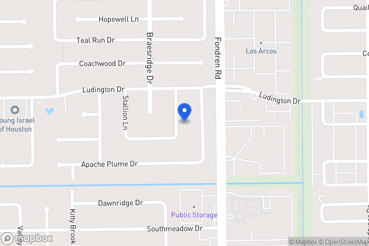Map of 11819 Gladewood Ln, Houston