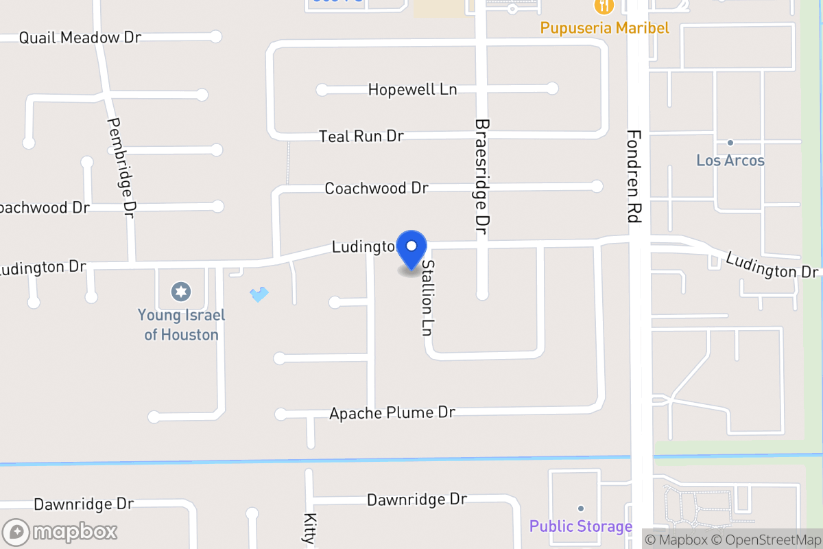 Map of 11806 Stallion Ln, Houston