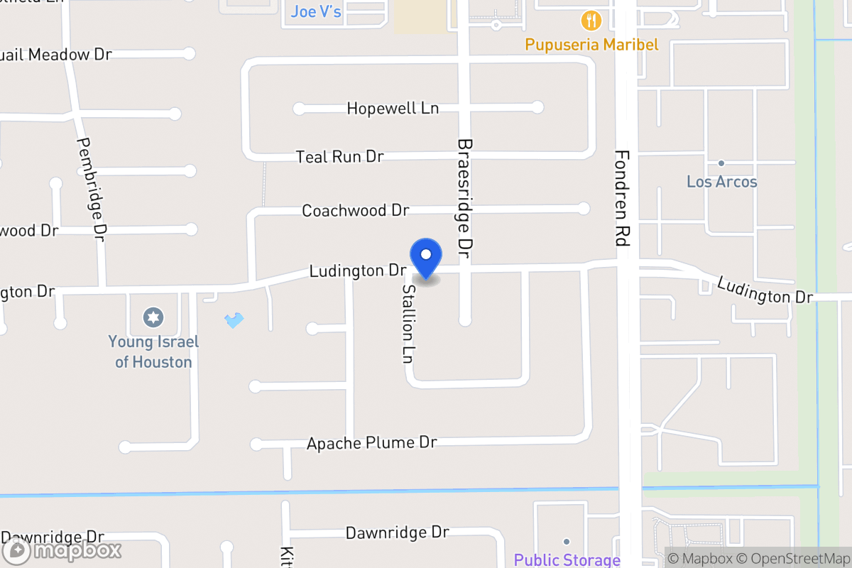 Map of 11803 Stallion Ln, Houston