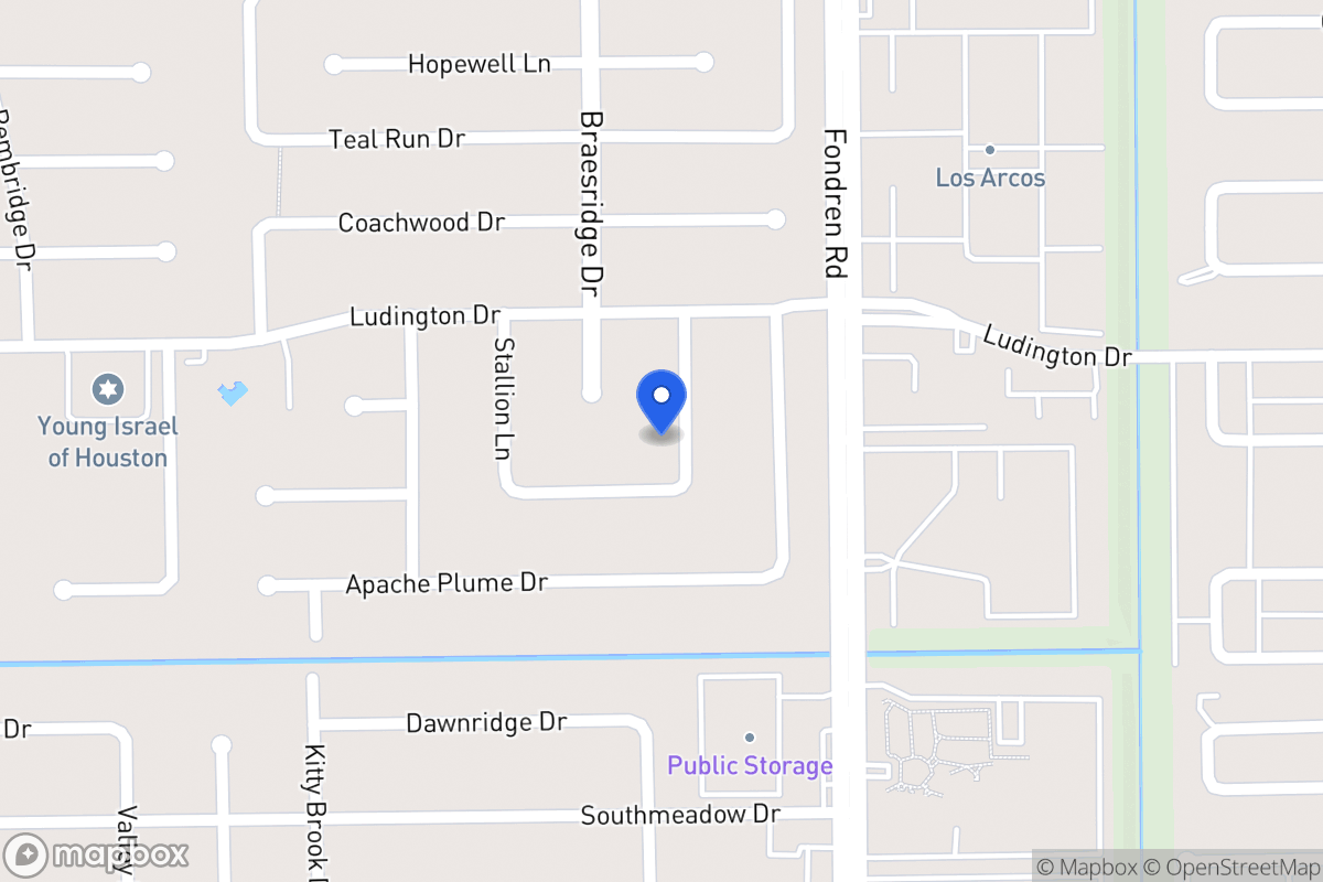 Map of 11818 Gladewood Ln, Houston