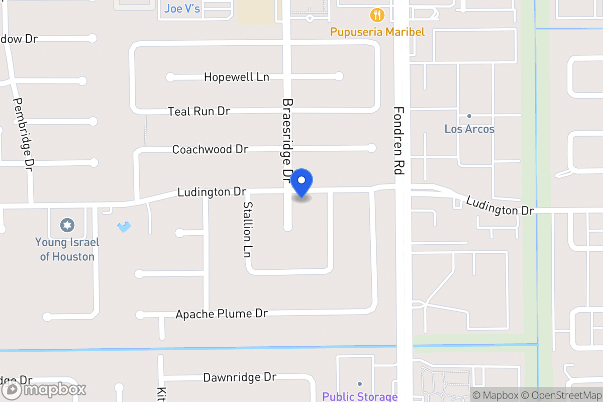 Map of 11803 Braesridge Dr, Houston