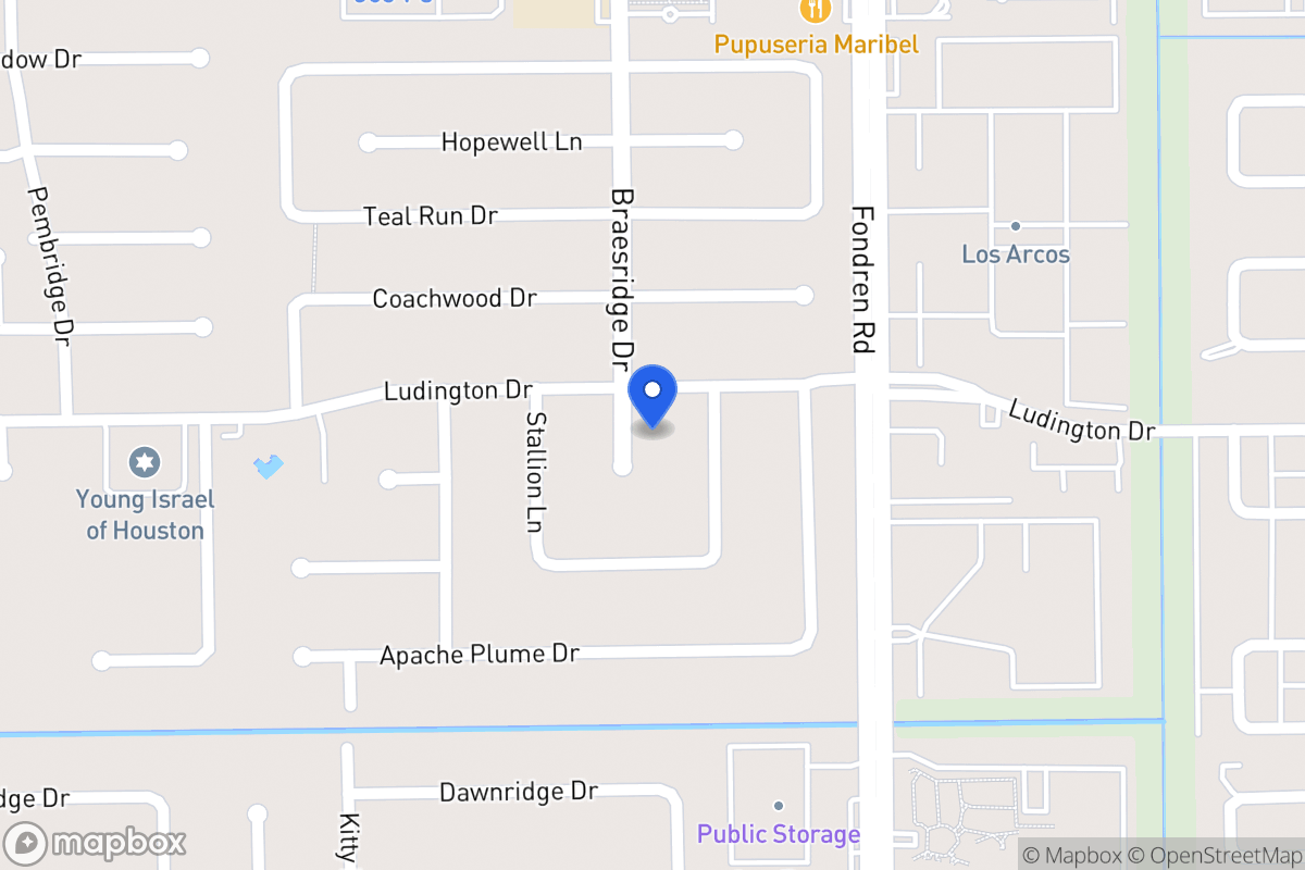 Map of 11807 Braesridge Dr, Houston