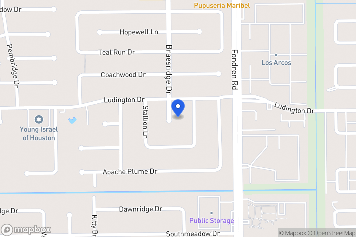 Map of 11811 Braesridge Dr, Houston