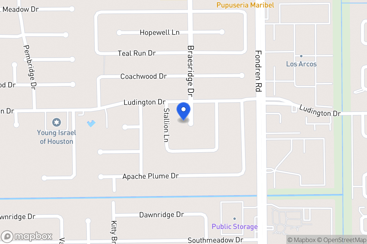 Map of 11810 Braesridge Dr, Houston