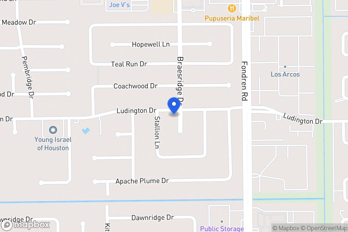 Map of 11802 Braesridge Dr, Houston
