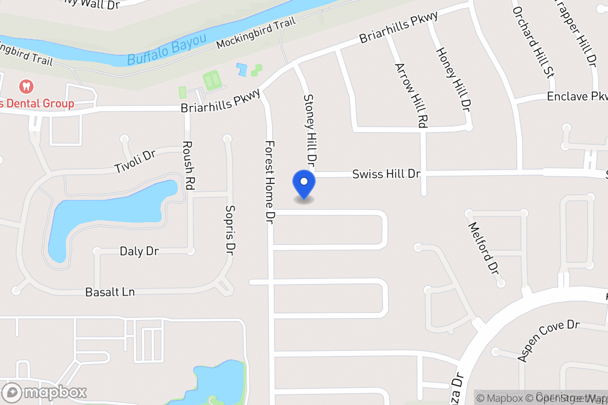 Map of 14214 Langbourne Dr, Houston