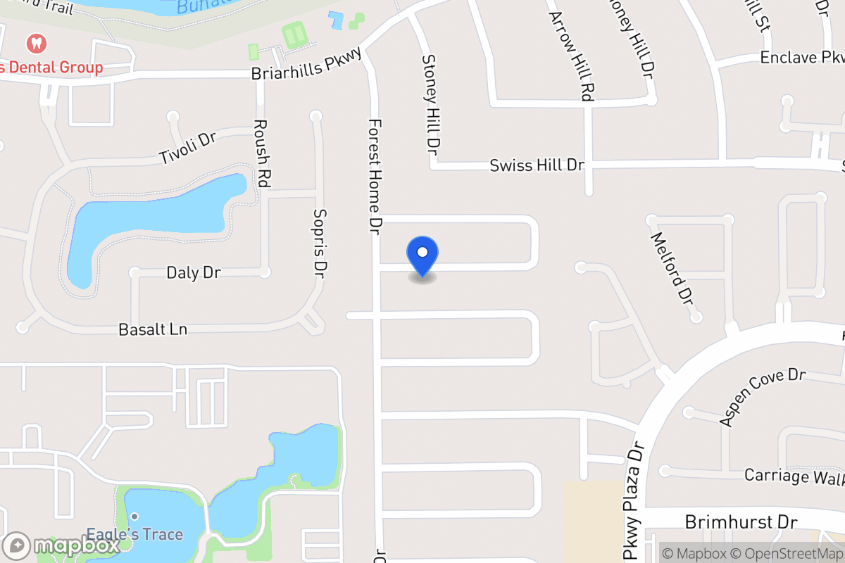 Map of 14215 Stokesmount Dr, Houston