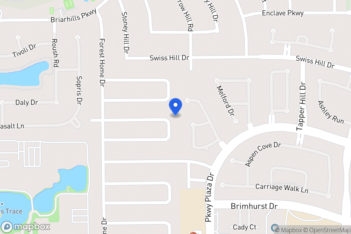 Map of 14103 Hillvale Dr, Houston