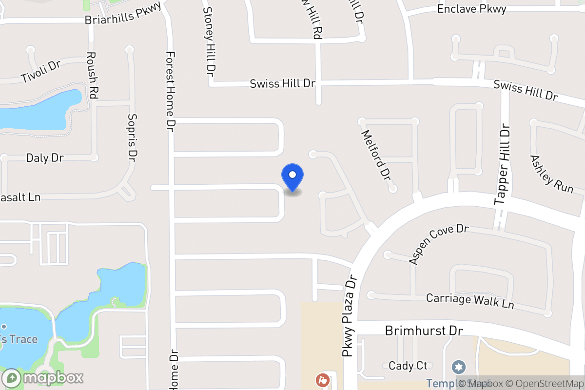Map of 14107 Hillvale Dr, Houston